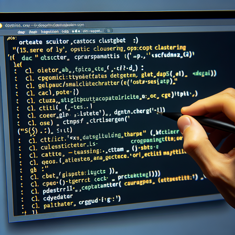 Optics Clustering Script Generator