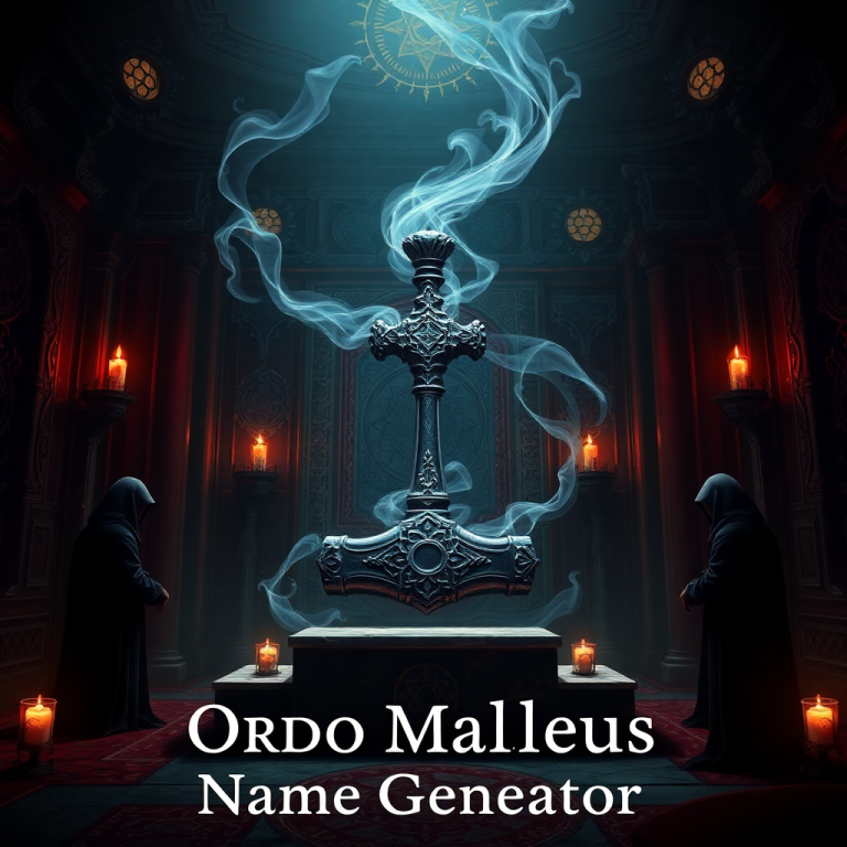 Ordo Malleus Name Generator