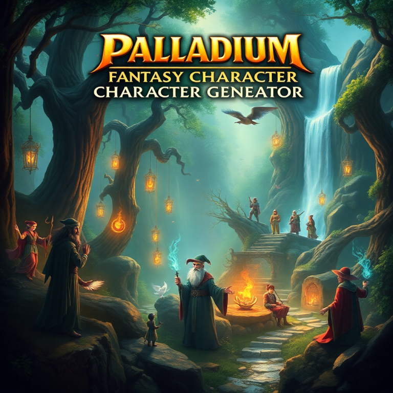 Palladium Fantasy Character Generator