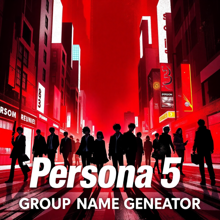Persona 5 Group Name Generator