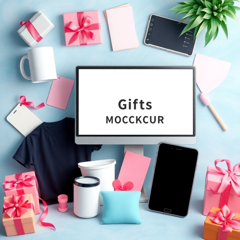 Personalized Gifts Mockup Generator