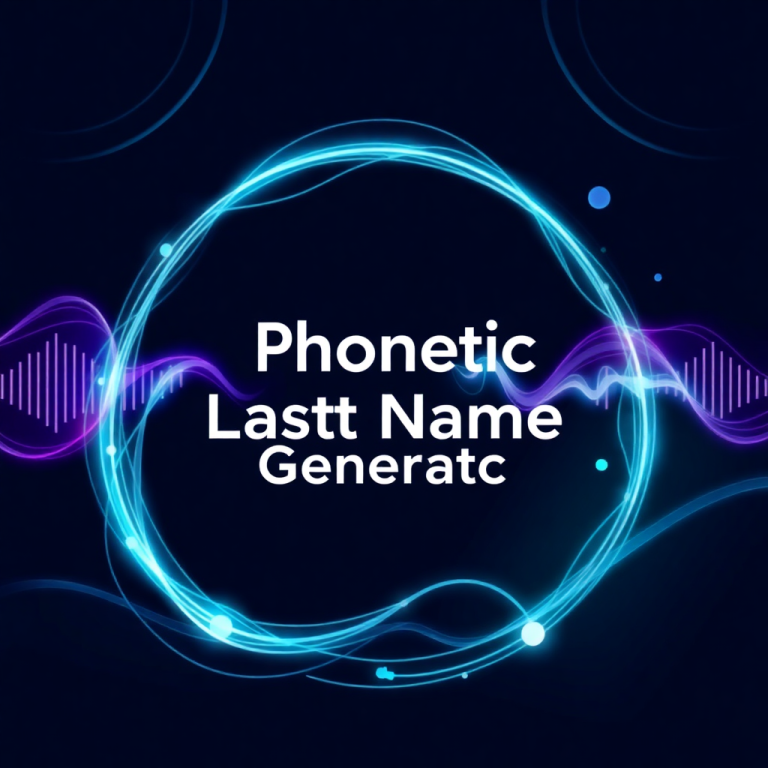 Phonetic Last Name Generator