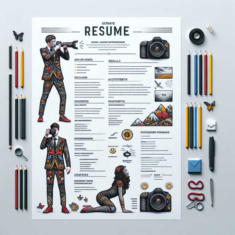 Photographer Resume Generator