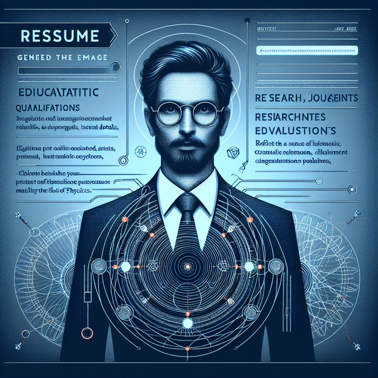 Physicist Resume Generator
