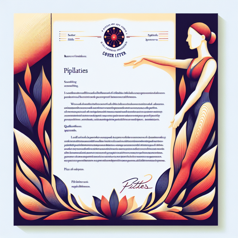 Pilates Instructor Cover Letter Generator