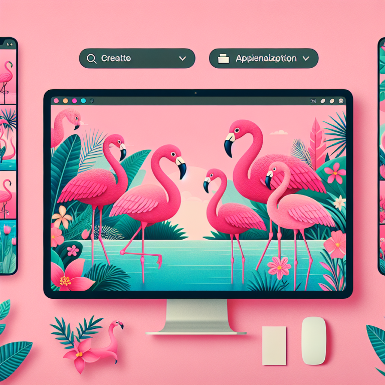 Pink Flamingo Wallpaper Generator