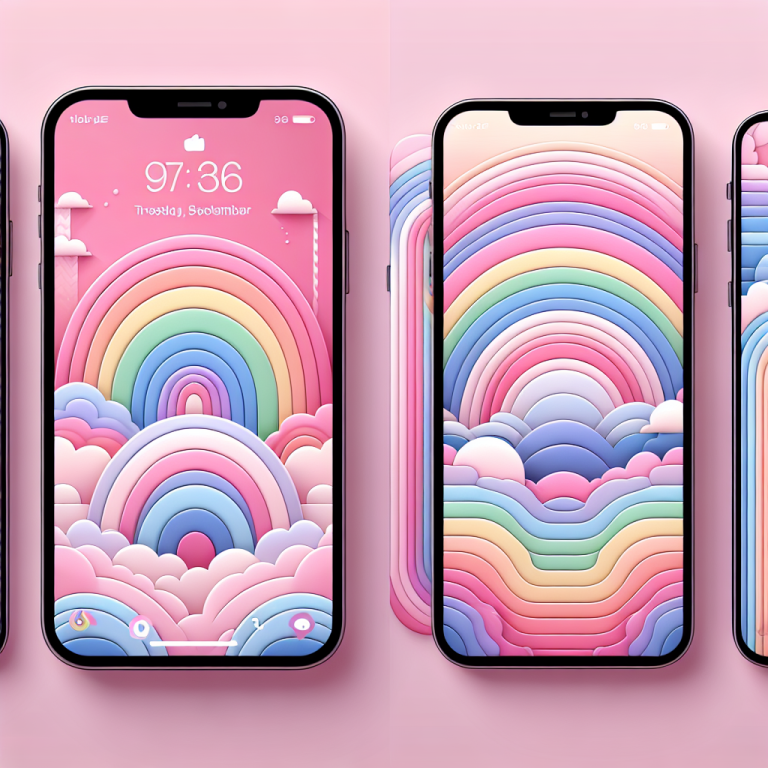 Pink Rainbow Wallpaper Generator