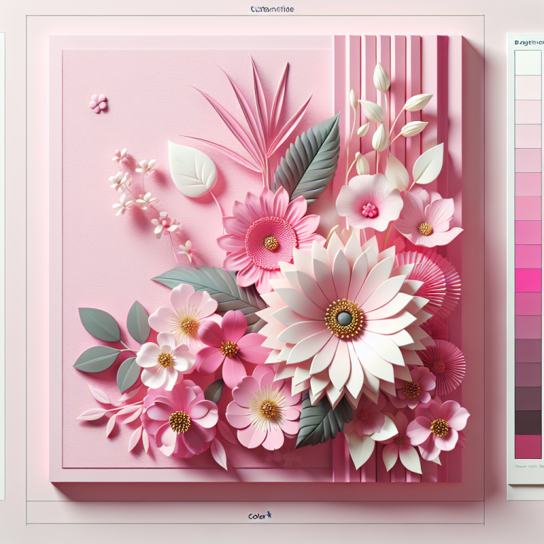 Pink Wallpaper With Flowers Generator