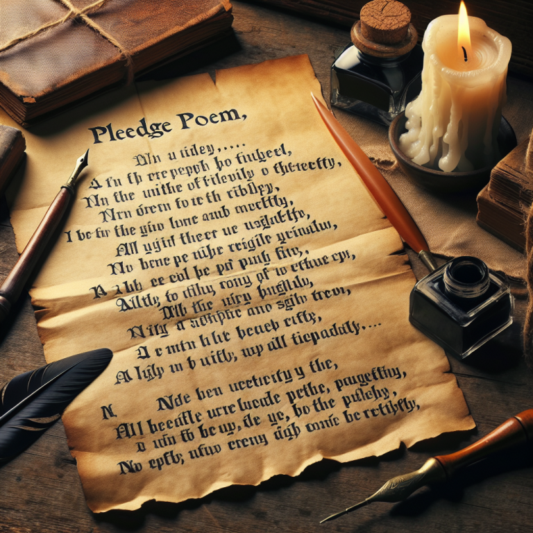 Pledge Poem Generator