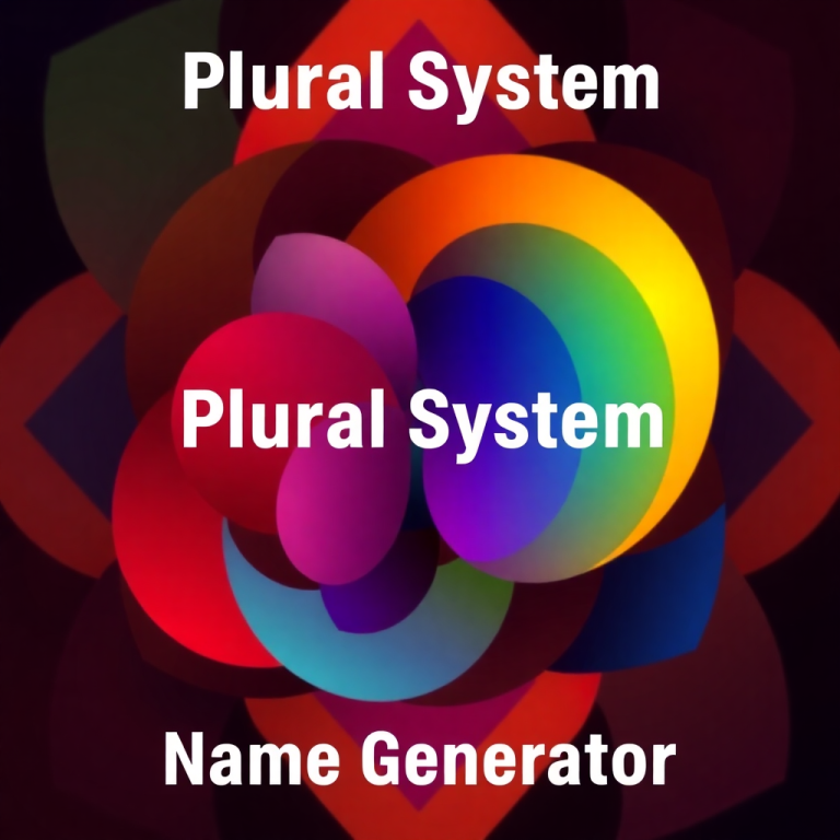 Plural System Name Generator