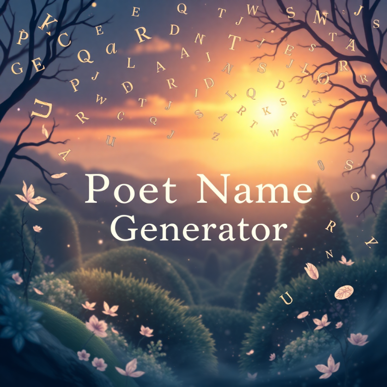 Poet Name Generator
