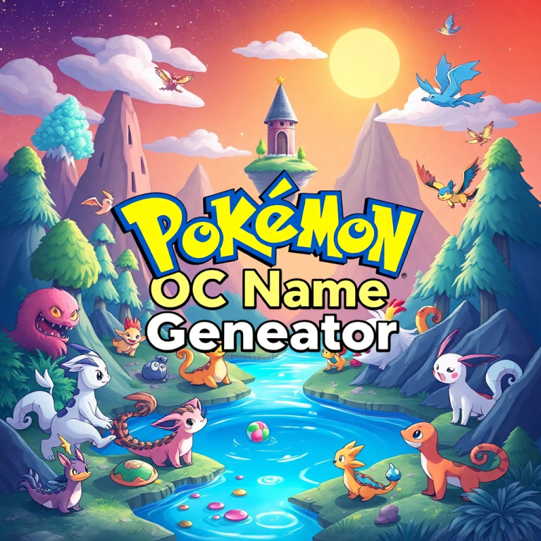 Pokemon Oc Name Generator