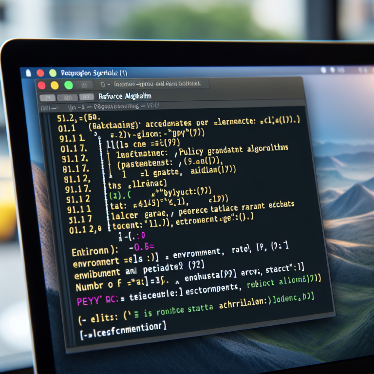 Policy Gradient Script Generator