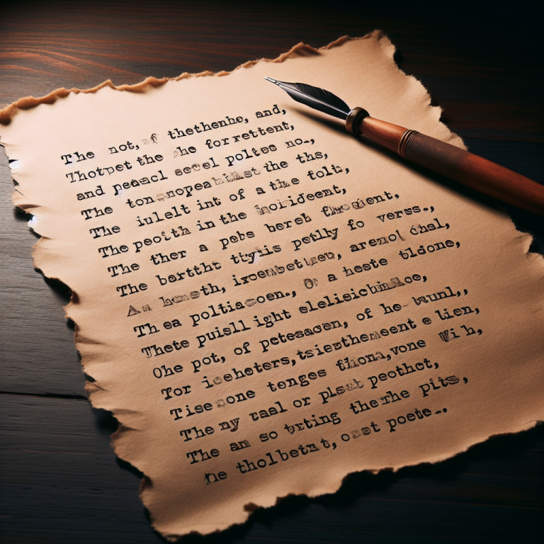 Political Poem Generator