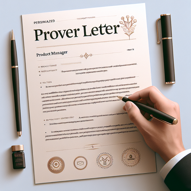 Product Manager Cover Letter Generator