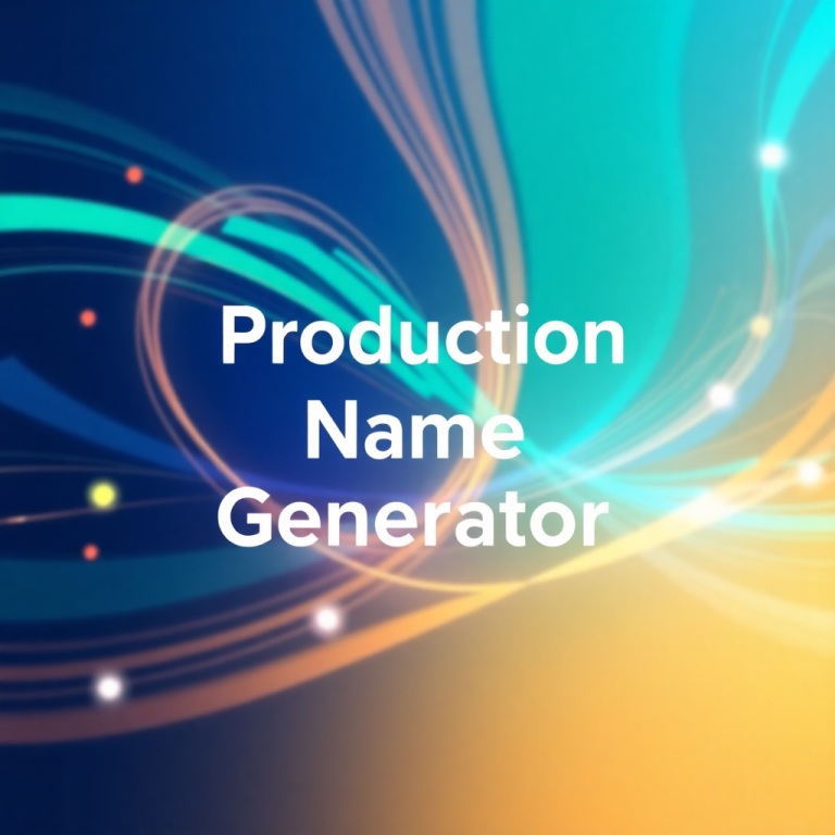 Production Name Generator