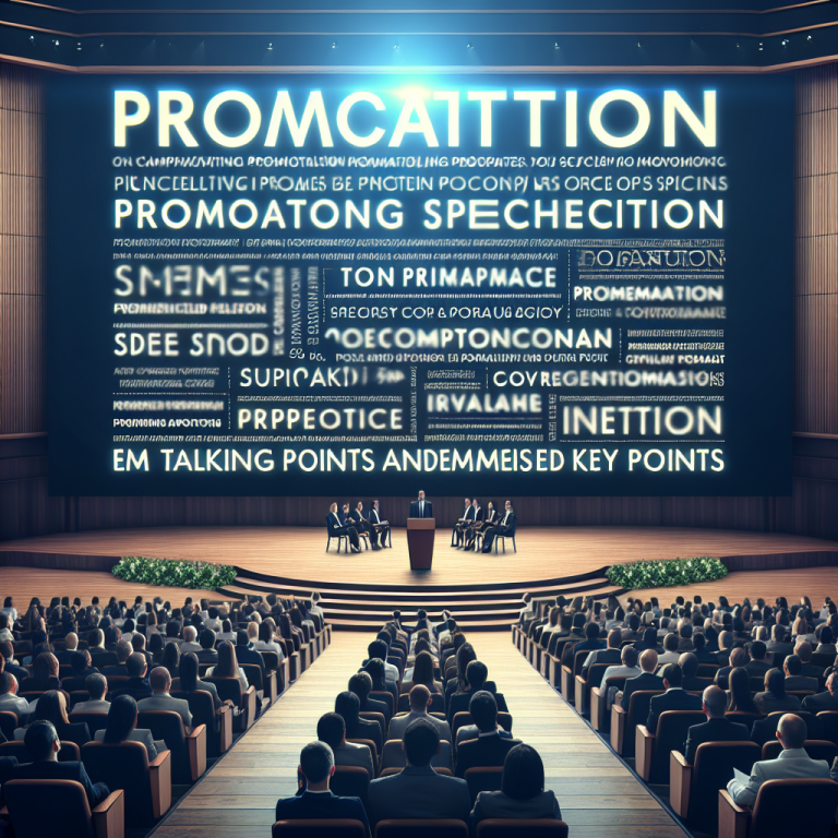 Promotion Speech Generator