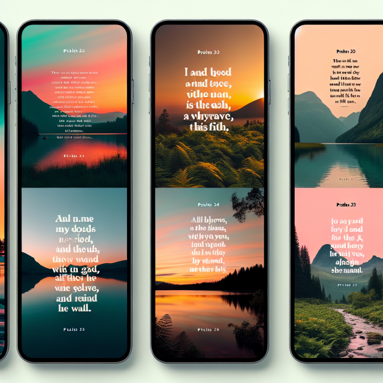 Psalm 23 Wallpaper Generator