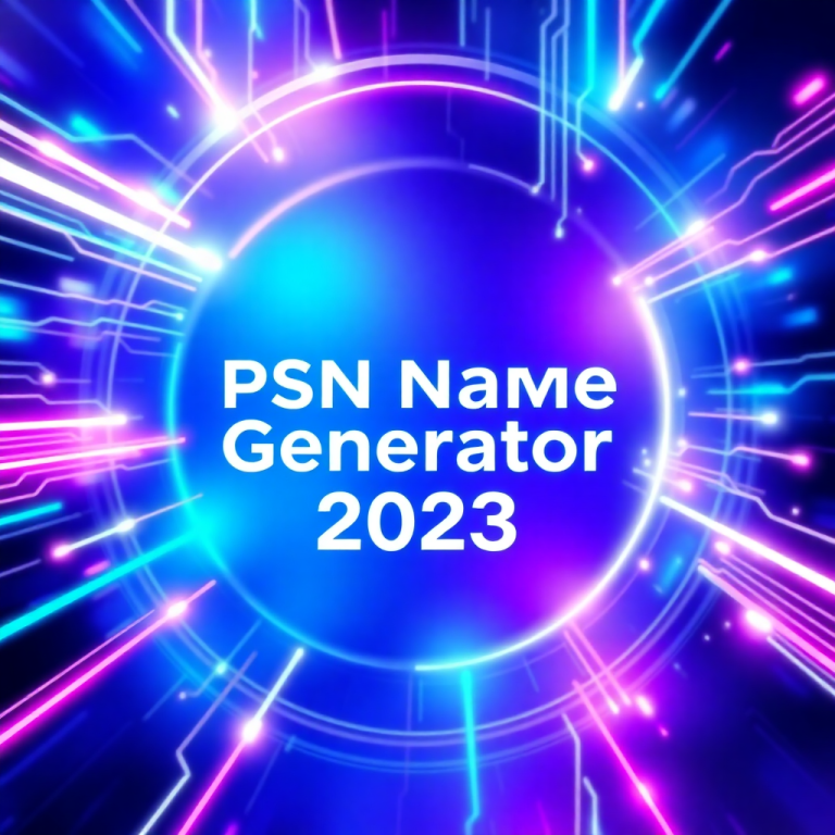 Psn Name Generator 2023