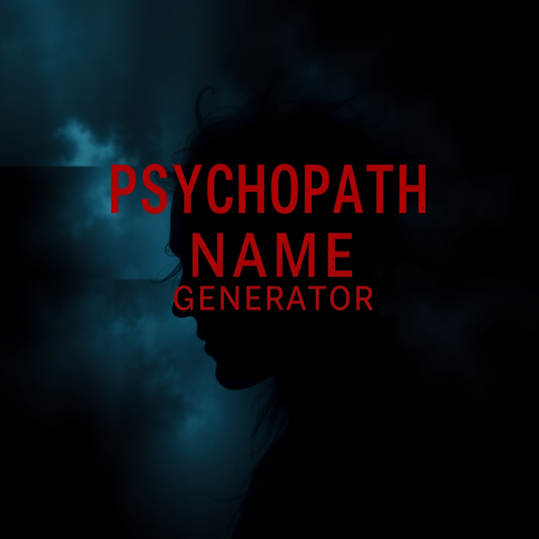 Psychopath Name Generator