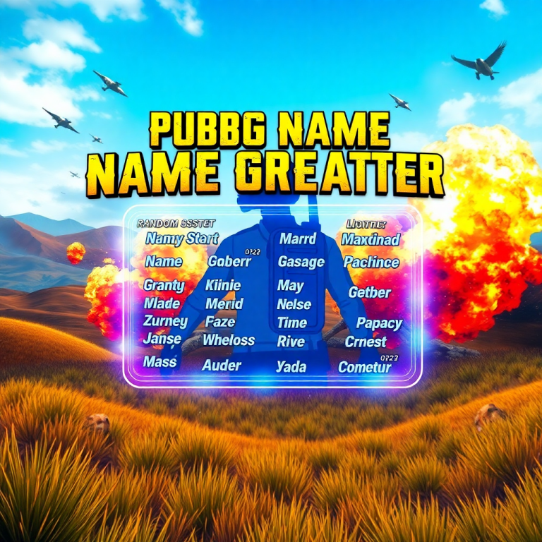 Pubg Name Generator 2022