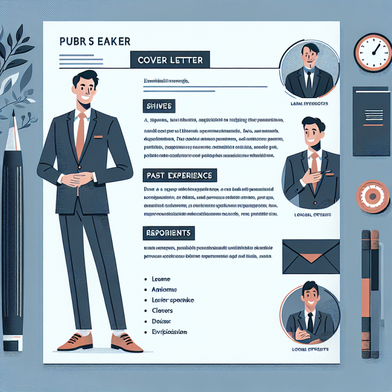 Public Speaker Cover Letter Generator