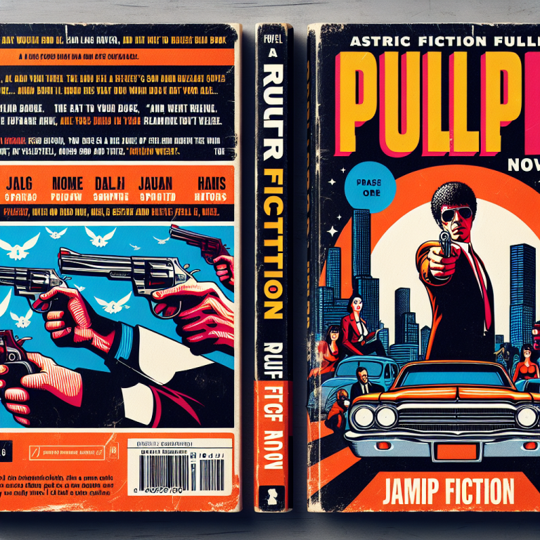 Pulp Book Cover Generator