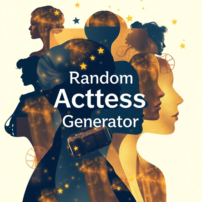 Random Actress Generator