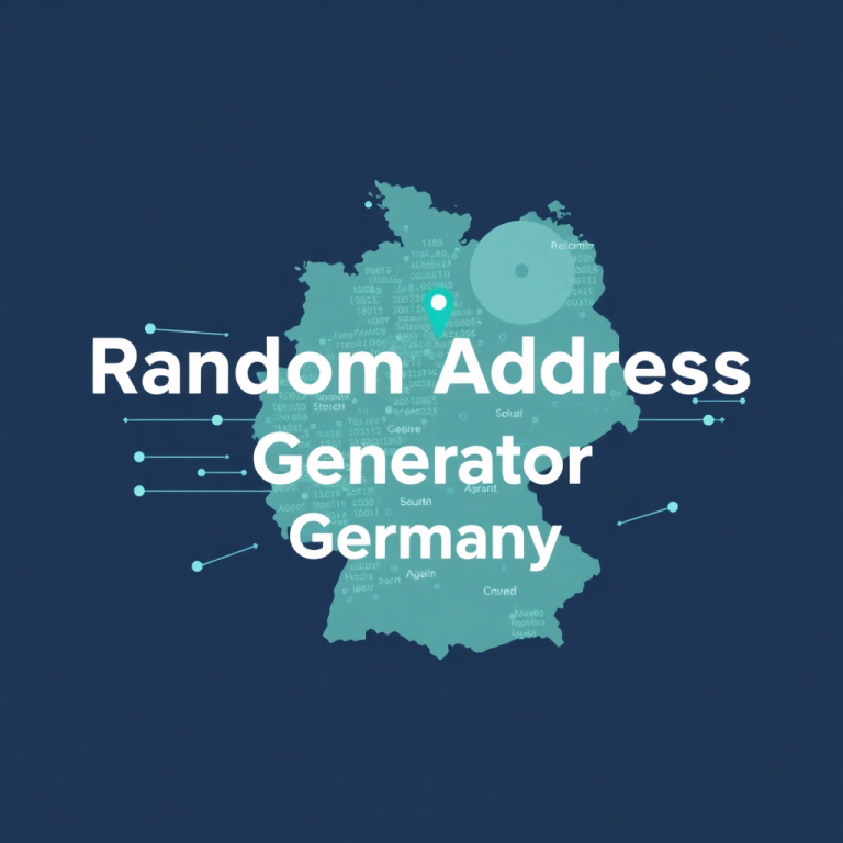 Random Address Generator Germany