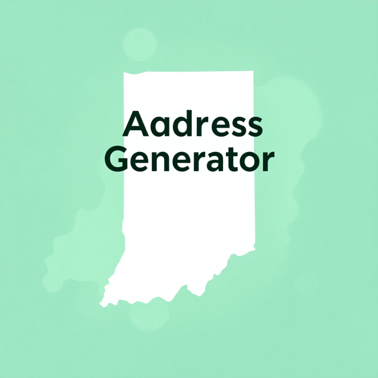 Random Address Generator Indiana