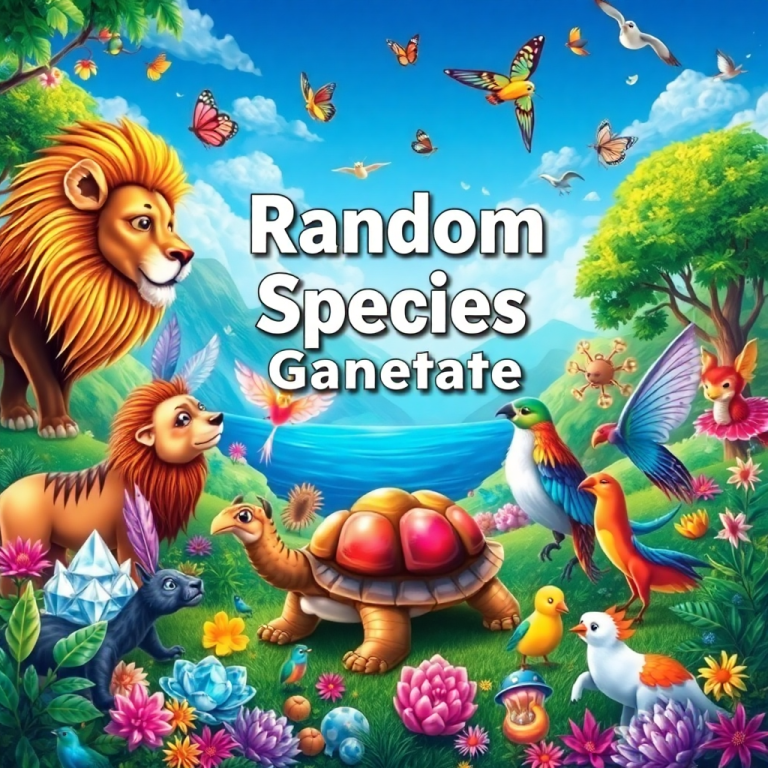 Random Animal Species Name Generator