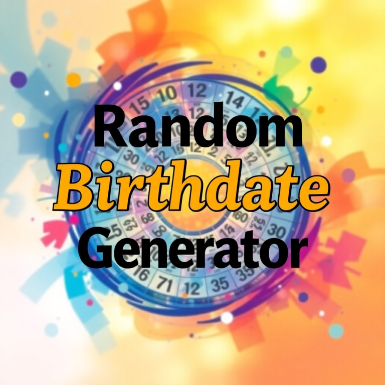 Random Birthdate Generator