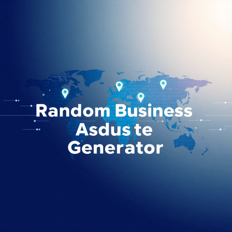 Random Business Address Generator