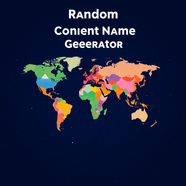 Random Continent Name Generator