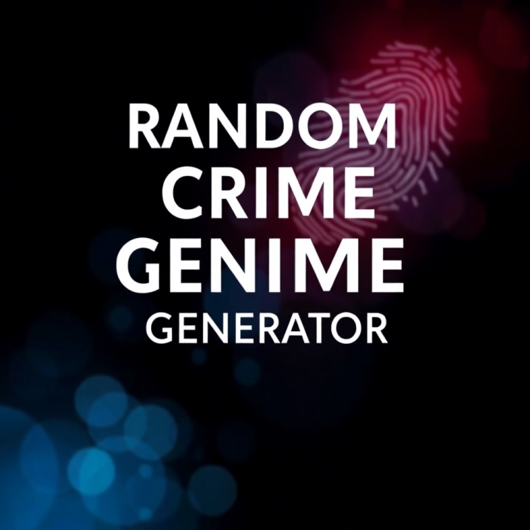 Random Crime Generator
