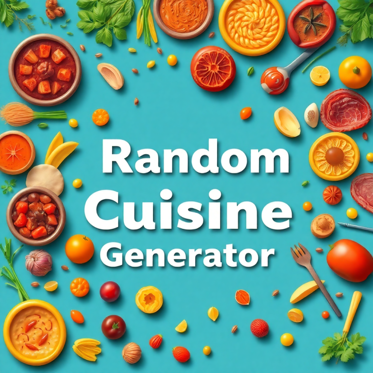 Random Cuisine Generator