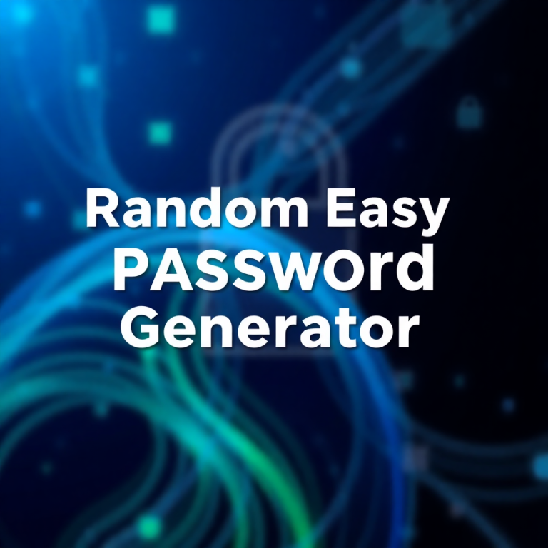 Random Easy Password Generator