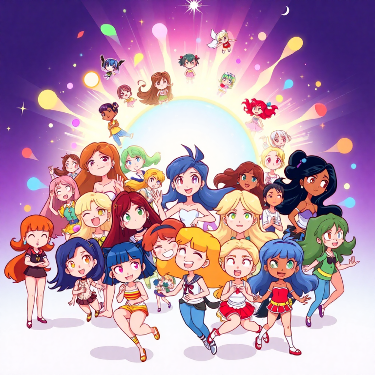 Random Female Cartoon Character Generator