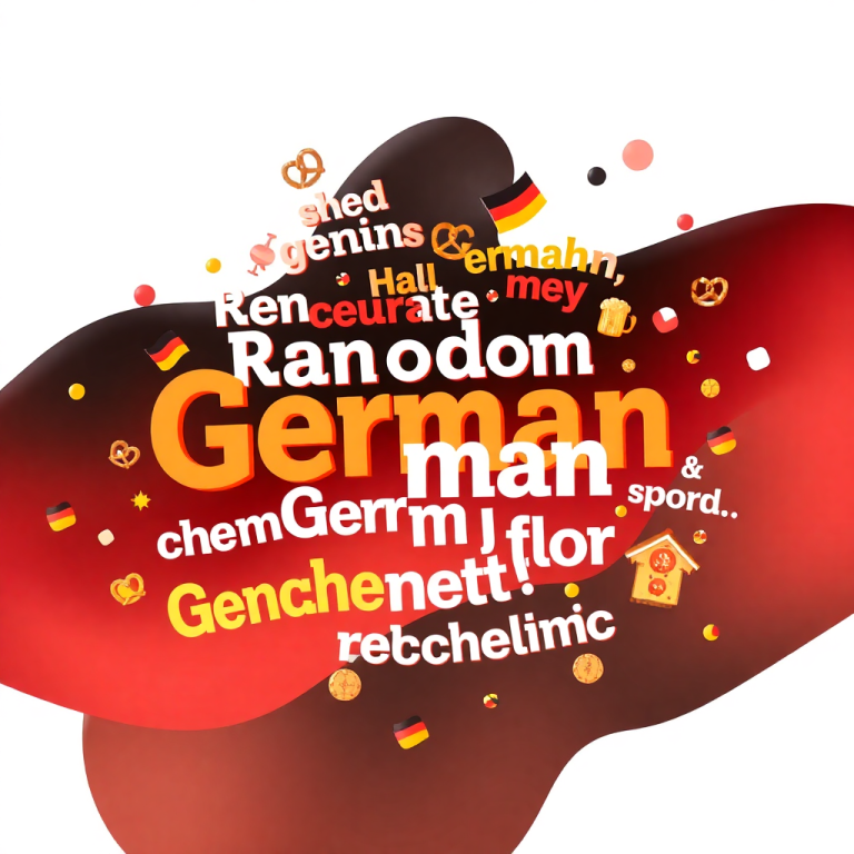 Random German Word Generator