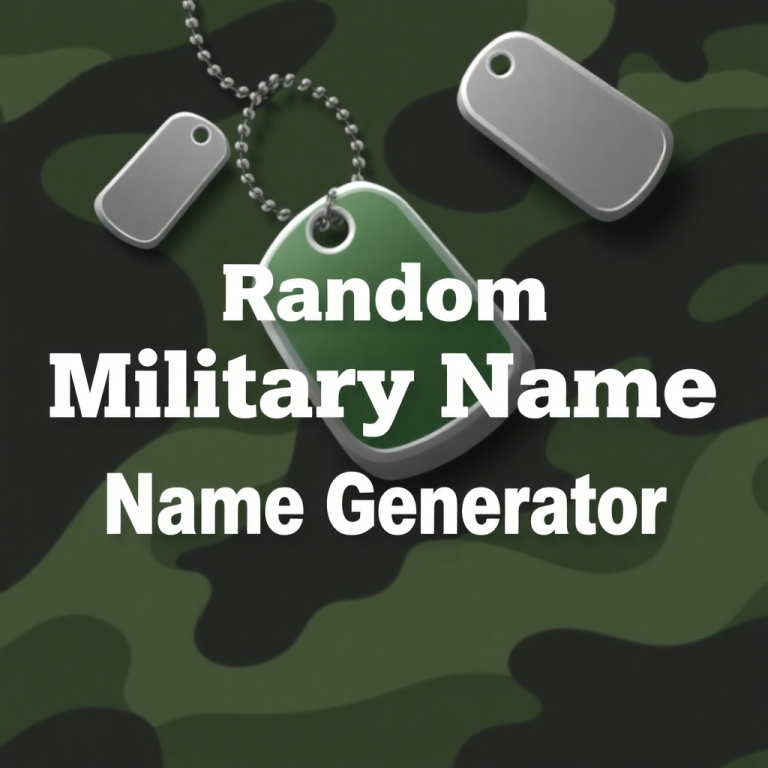 Random Military Name Generator