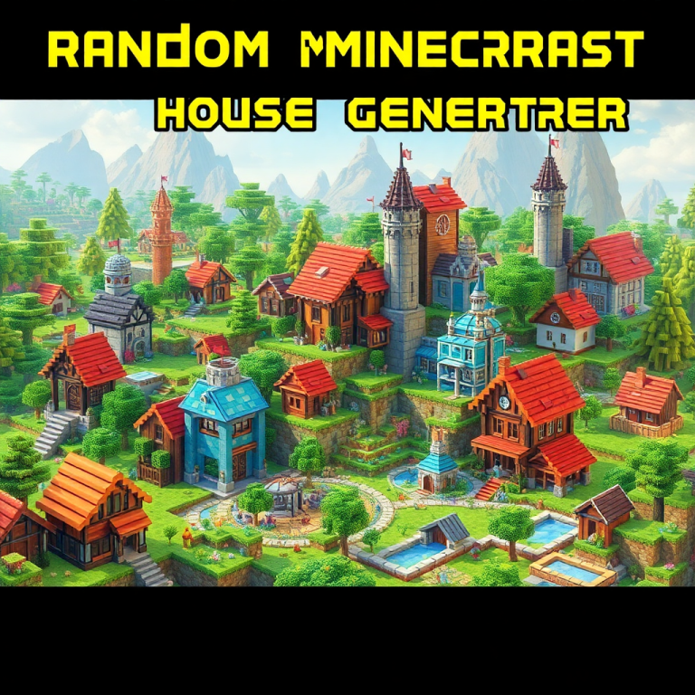 Random Minecraft House Generator