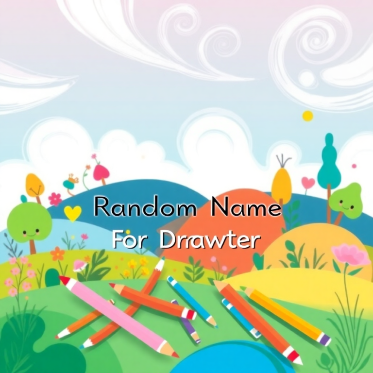 Random Name Generator For Drawing