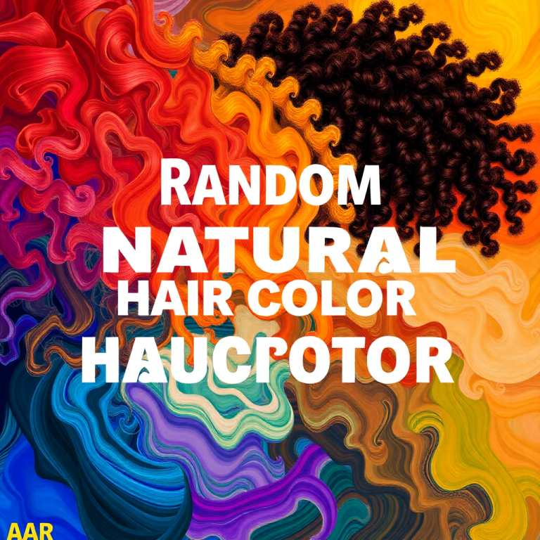 Random Natural Hair Color Generator