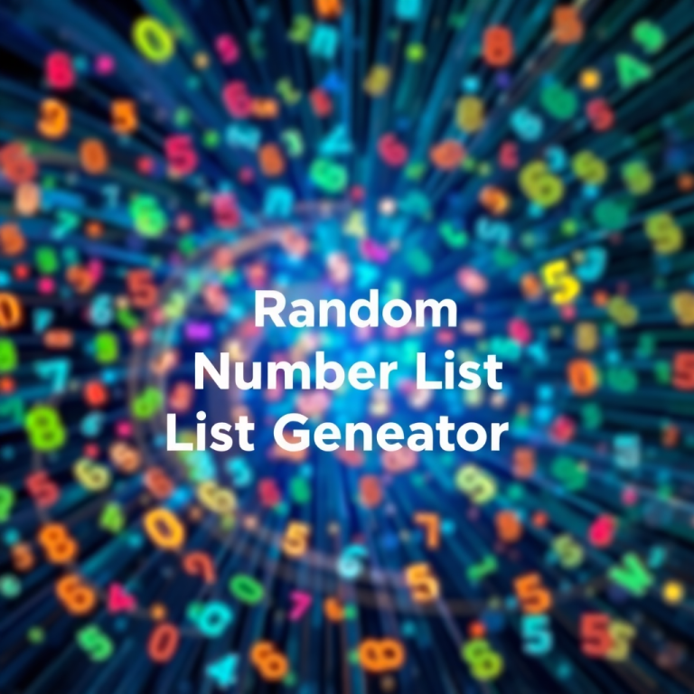 Random Number List Generator