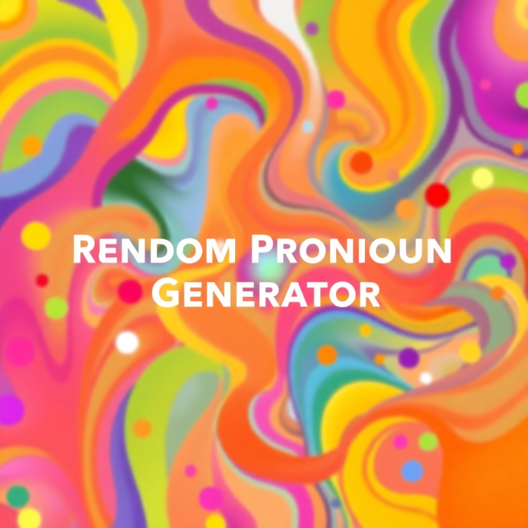 Random Pronoun Generator