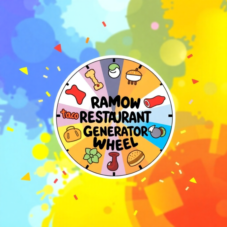 Random Restaurant Generator Wheel