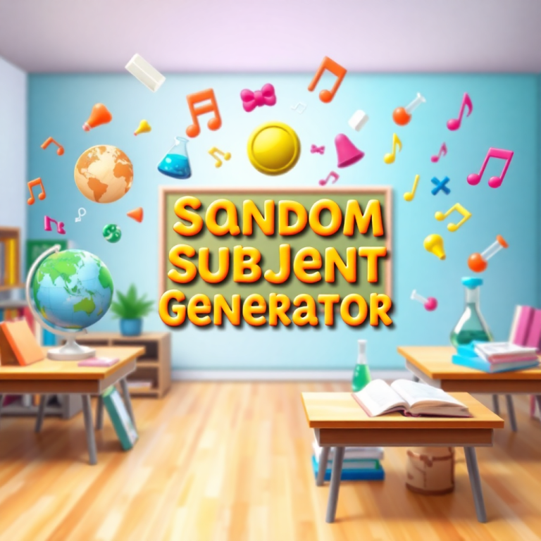 Random School Subject Generator
