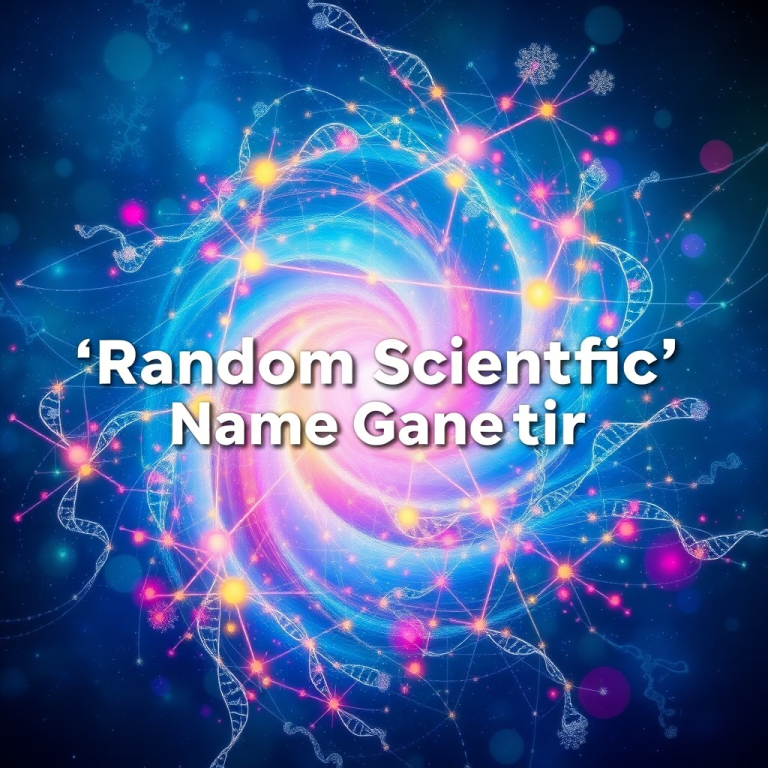 Random Scientific Name Generator