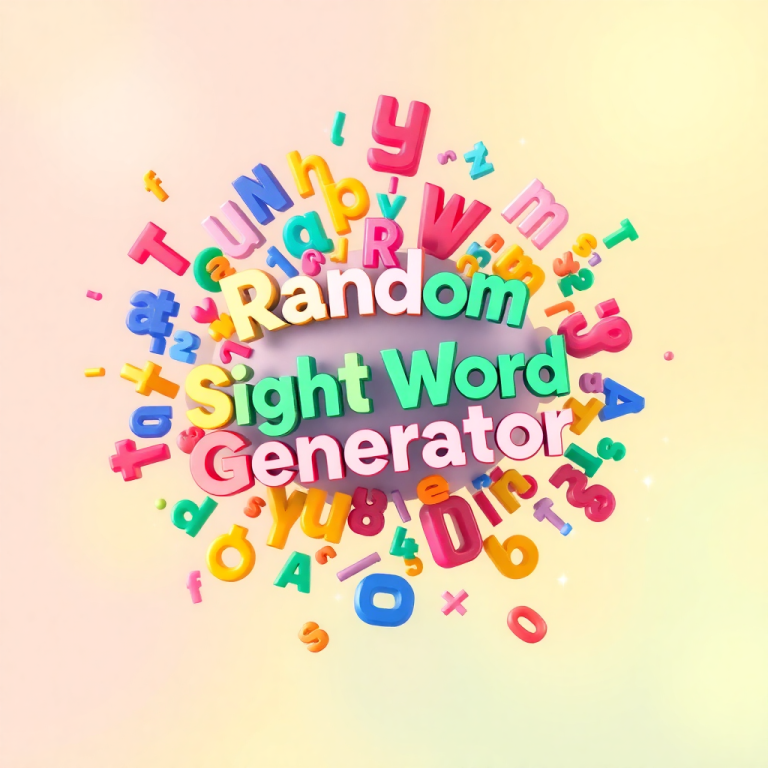 Random Sight Word Generator