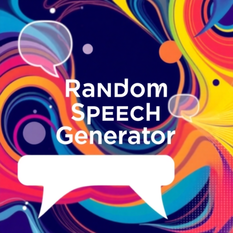 Random Speech Generator